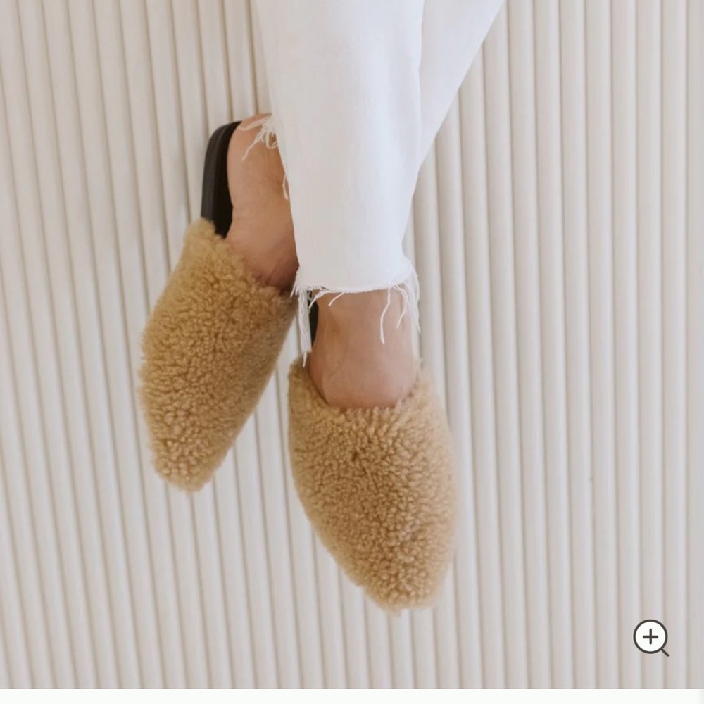 Jenni Kayne Shearling Mules Size 38